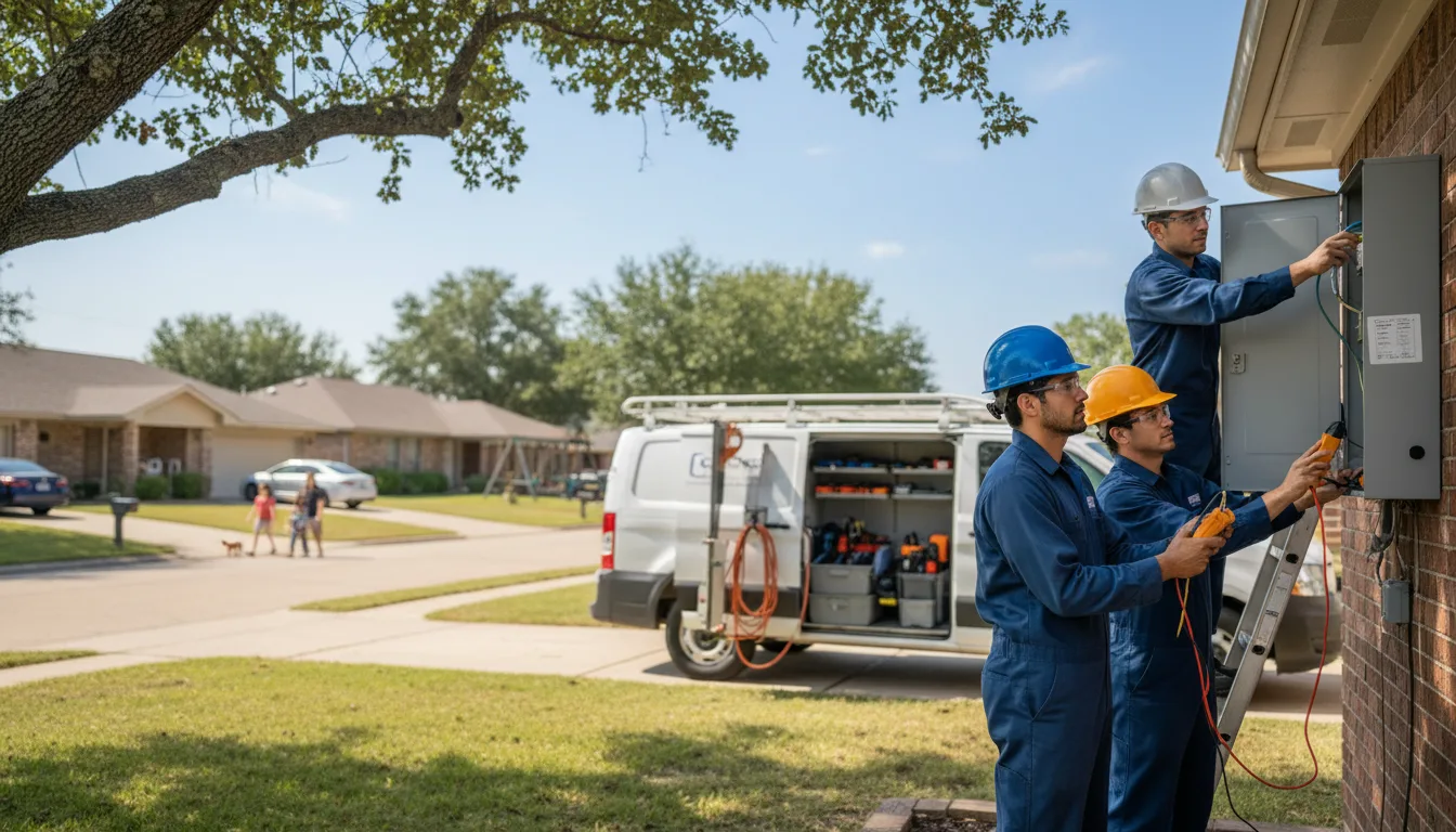 Certified electrician providing emergency electrical services in Burneyville, OK